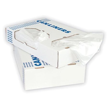 HER Her H6639HC Low-Density Can Liners; 33gal; .65mil; 30 x 39; Clear; 250/Carton H6639HC